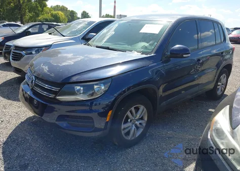 2014 Volkswagen Tiguan S from USA, damaged, VIN WVGAV3AX4EW535576